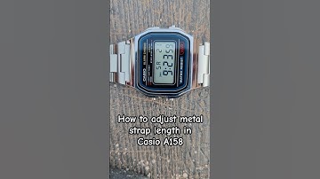 Casio A158W digital watch - How to adjust metal strap length? | #casiowatches #casioa158w #watch