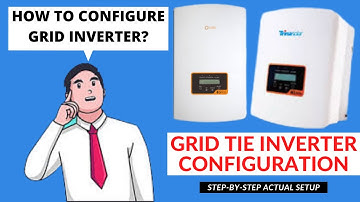 Ongrid Inverter Configuration | Gridtie Inverter Commissioning | Trina Solis Inverter Configuration