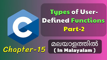 User-Defined Functions - Part-2  | Basics Of C Programming - 15 | C Tutorial in Malayalam
