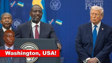GACHAGUA FINISHED! Listen to Pres Ruto 4Minutes speech after meeting Trump for the first time in USA