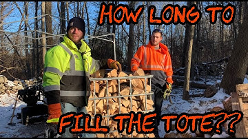 #72 Filling IBC Tote with Maple Firewood: How Long Does it Take??
