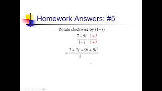 Dividing Complex Numbers: Problem Set #5