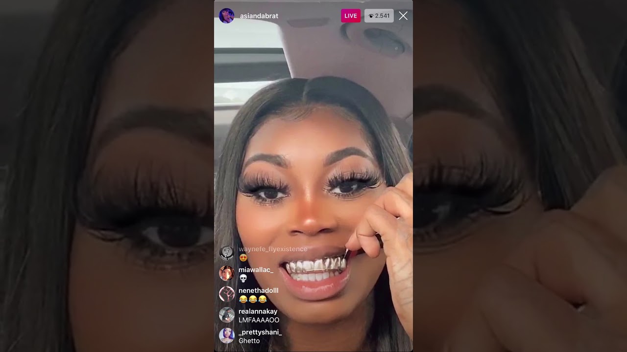 Asian Doll Ig Live 241020 Her Grillz Got Stuck Youtube