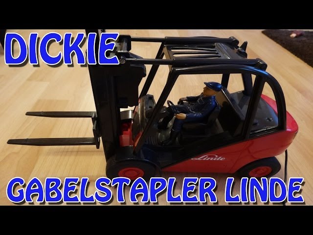 Bruder Linde Gabelstapler H30D Spielzeug mit Paletten & Anhängerkupplung
