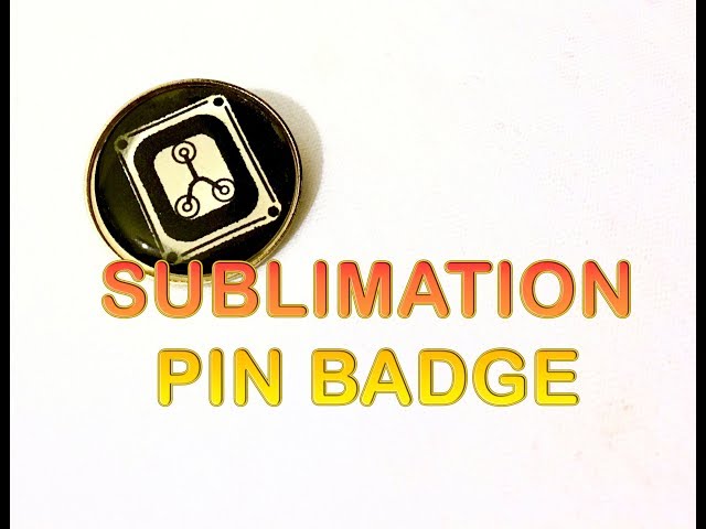 Sublimation Pin Single Pin
