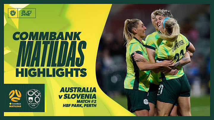 CommBank Matildas v Slovenia | Highlights | International Friendly #2