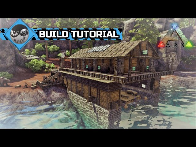 Ark Survival Evolved How To Build A House Boathouse Base Design No Mods Youtube