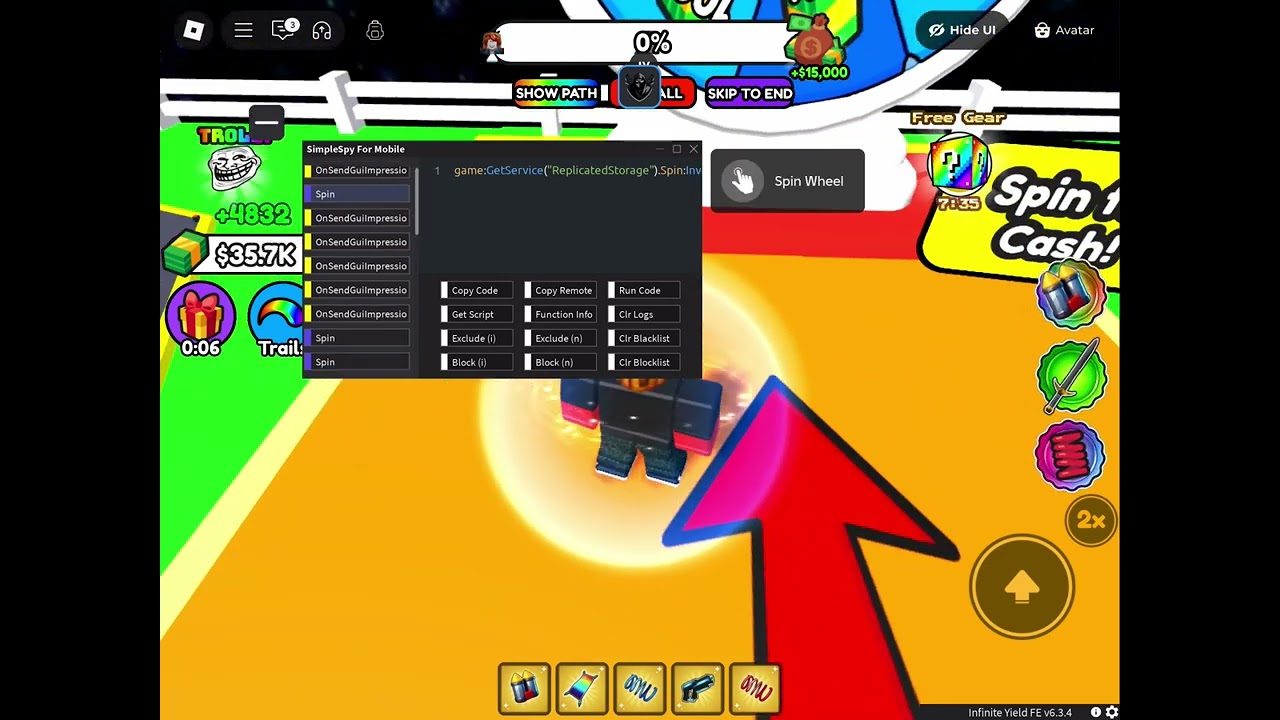 Example Of How Remote Spy Works Roblox YouTube 