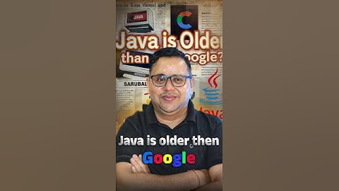 Java is Older Than Google?! 😱 #shorts #coding #viral