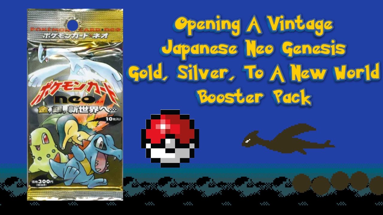 Opening a VINTAGE Japanese Pokemon Gold, Silver, to a New World (Neo  Genesis) Booster Pack!