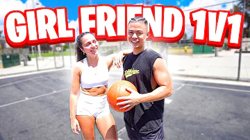 Physical 1v1 Basketball Against My GIRL FRIEND Stephaniae!