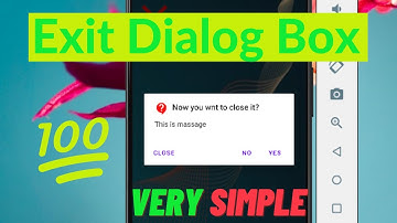 How to Do Exit Dialog Box || Exit AlertDialog Box || Android Studio || Bangla Tutorial ||