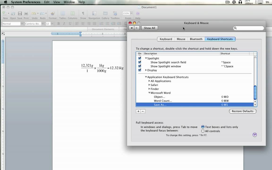 How to write chemical equations in word 2007