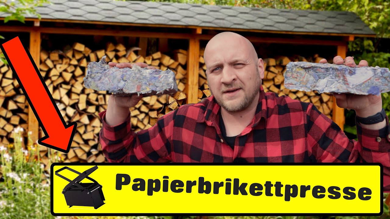 Papierbrikettpresse, für Holzscheite aus Papier: : Baumarkt