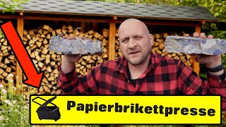 ✓ Papierbrikettpresse selber machen 🔥 