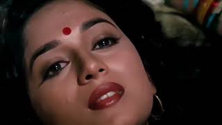 Madhuri Dixit Hot Liplock Bed Kissing Scenes Vinod Khanna   Dayavan