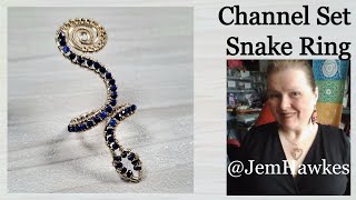 Channel Set Snake Ring | Serpent Jewellery | Full Project Free Tutorial by Jem Hawkes | Wire Jewelry