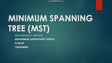 WOWWW VIRAL!!! REMAJA INI  MENENTUKAN MINIMUM SPANNING TREE (MST) MENGGUNAKAN ALGORITMA KRUSKAL !!!!