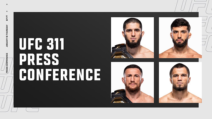 UFC 311: წინასაბრძოლო პრესკონფერენცია