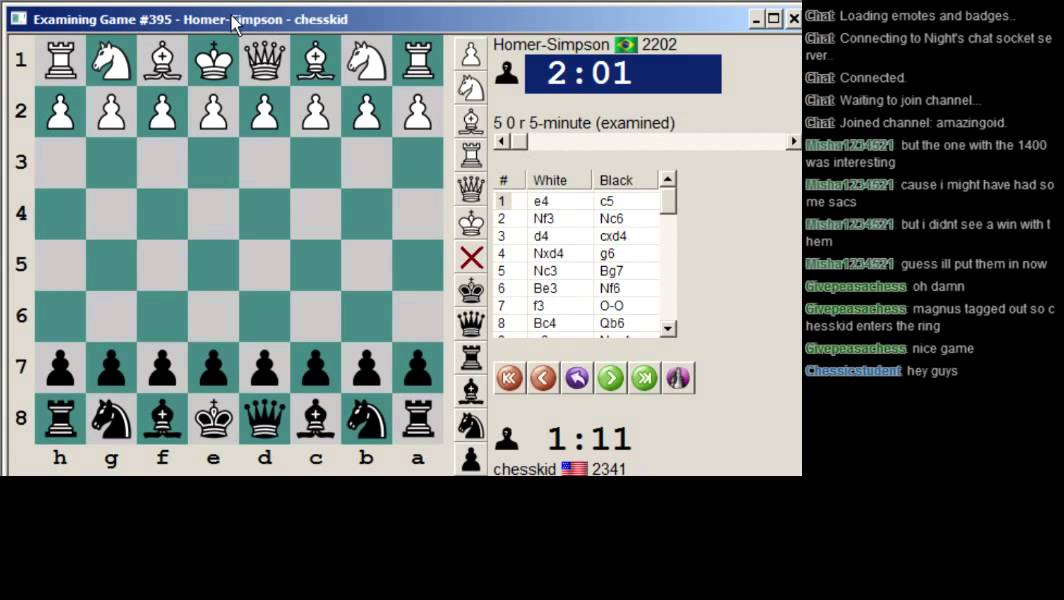 A trio of 5-minute games on ICC (11/24/14) - YouTube