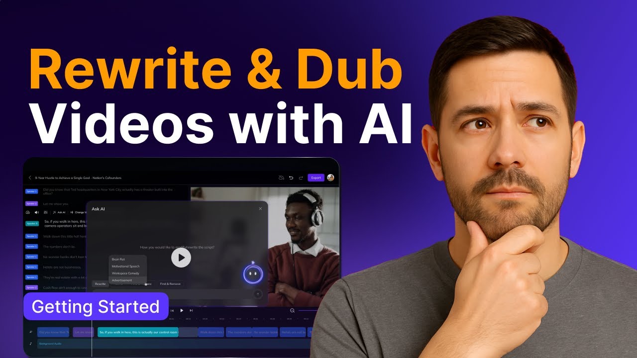 Rewrite & Dub Videos with AI Prompts | Step-by-Step Tutorial