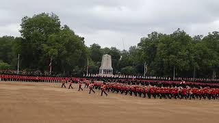 Trooping the Colour, Major Generals Review,1/6/24, two opening marches by the massed bands.