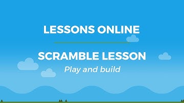 How to play and build a Scramble lesson in Lessons Online