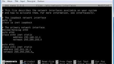 Cara Setting Konfigurasi IP pada Linux Debian Server