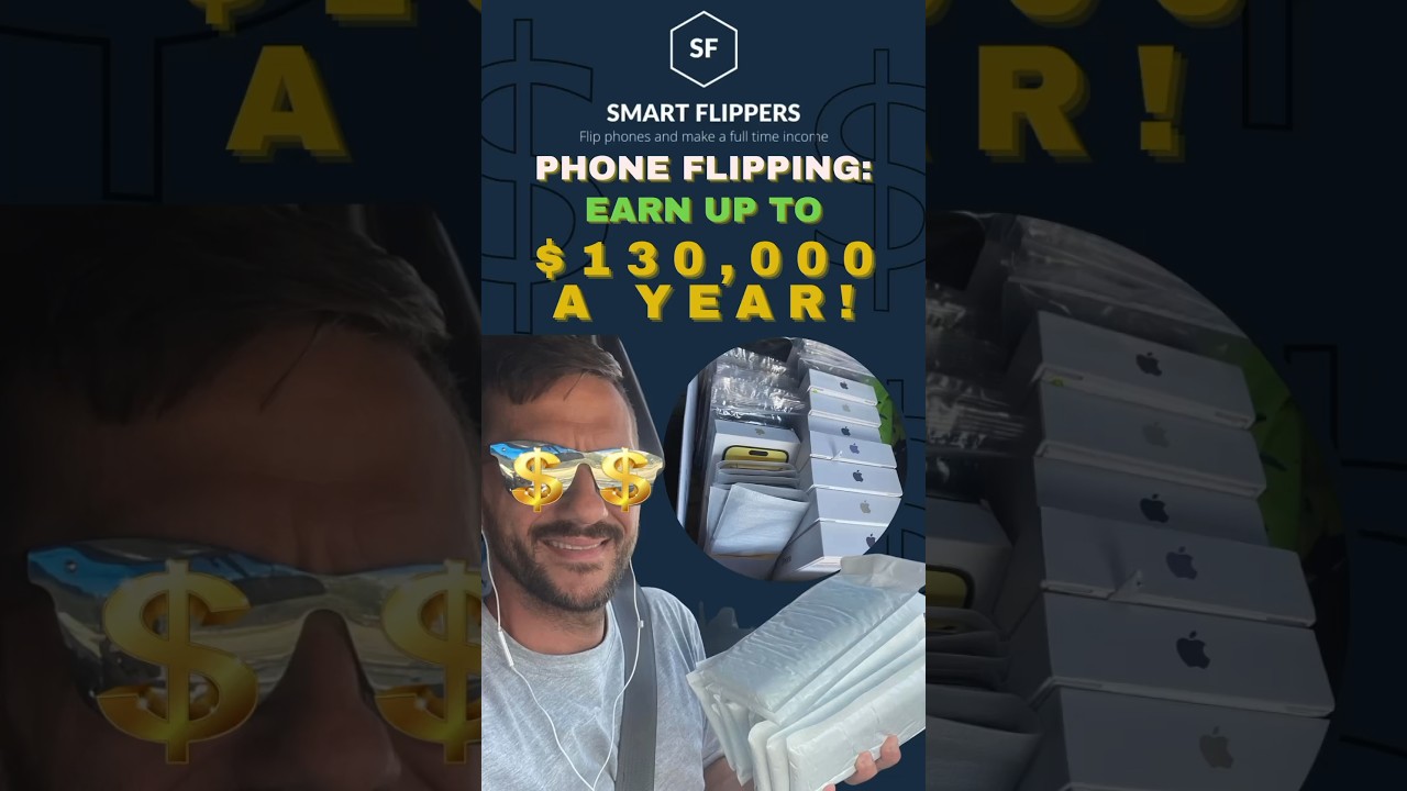 Flipping phones can be a great way to make money!50 phones a week that’s a guaranteed $2,500 a week!