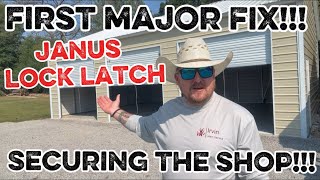 HOW TO LOCK YOUR ROLL UP DOORS FROM THE INSIDE (Janus bottom slide latch)