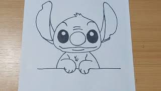 Como desenhar o Stitch e Angel [ passo a passo ] 