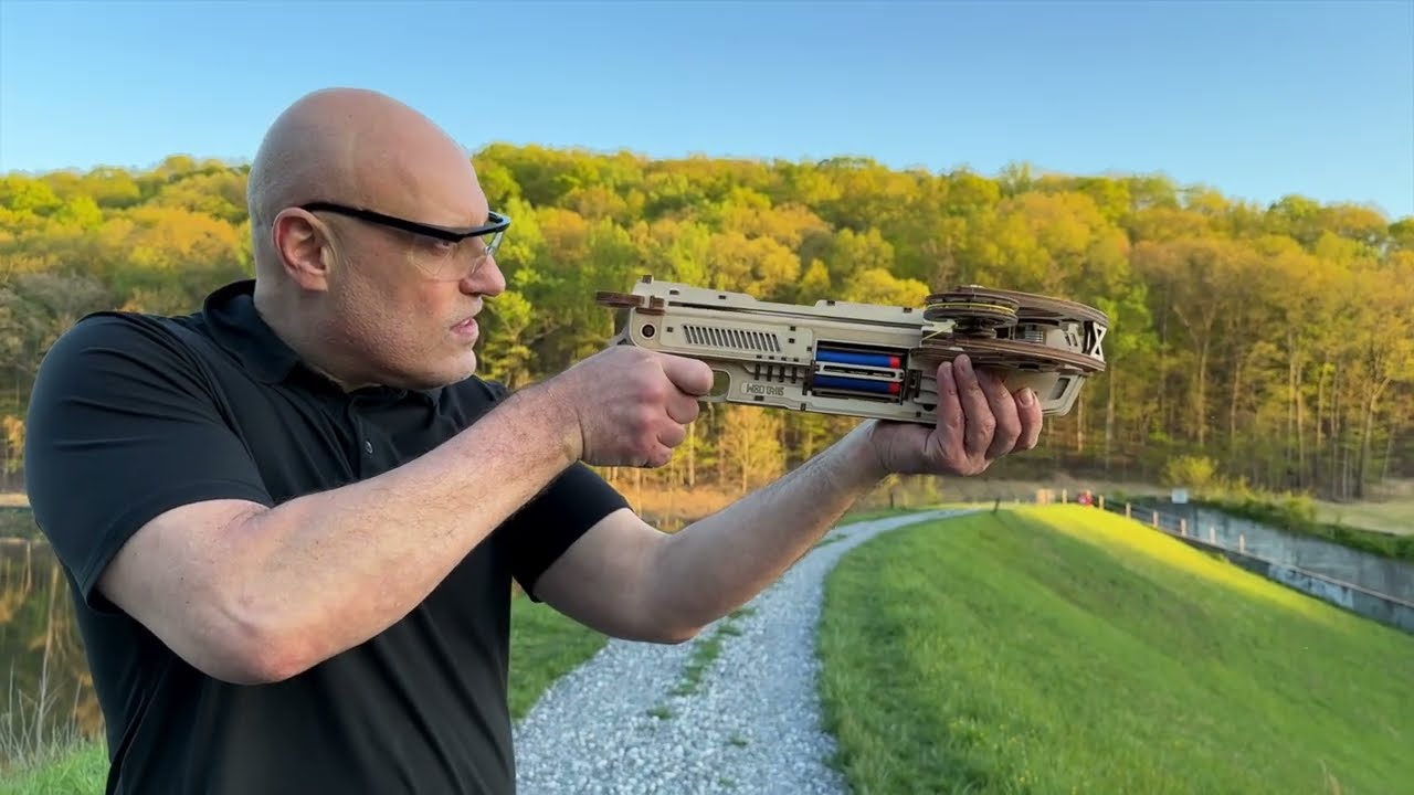 Bullet Boltcaster - WoodTrick NEW 3d mechanical model medieval flair to your DIY collection!