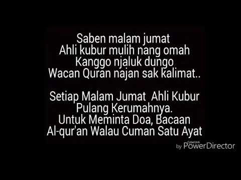 Lirik Sholawat Saben Malam Jumat