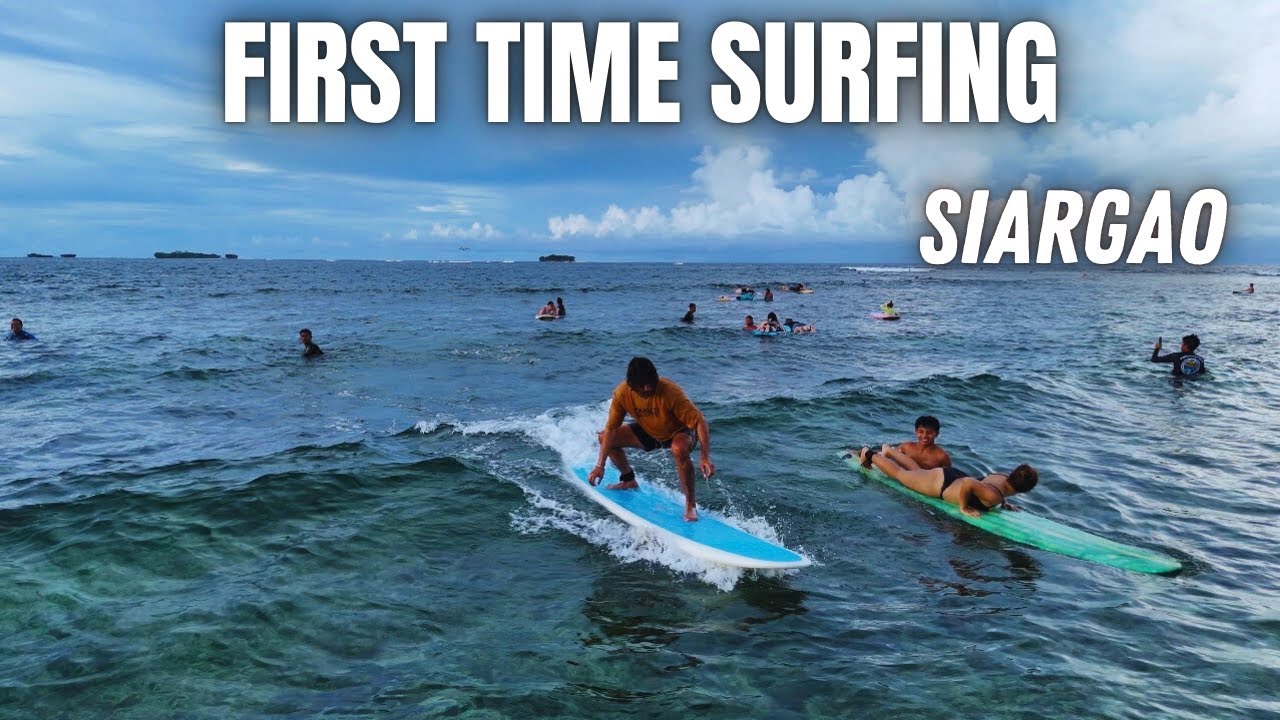First Time Surfing at Cloud 9 Siargao