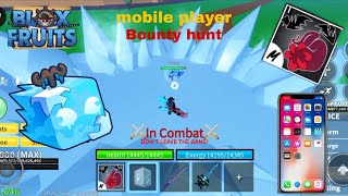 Ice 🧊 + Sanguine Art Combo Is Broken for Bounty Hunting / blox fruit | mobile player 