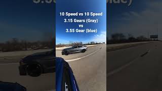 3.15 Gear vs 3.55 Gear 10 Speed 5.0‼️ #shorts
