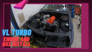 Holden VL Turbo Commodore Build - Engine, Box and Tailshaft Install