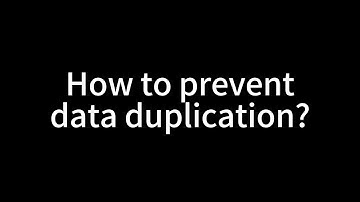 How to prevent data duplication? | Tapicker