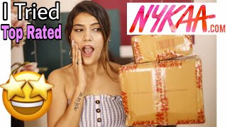 I Tried Only "CUSTOMER TOP RATED" Products From Nykaa | Skin+Hair+makeup | Super Style Tips