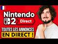 (2K) Conférence Nintendo Direct FR : Vivez les TOUTES LES ANNONCES Nintendo Switch 2 en direct ! ⭐️