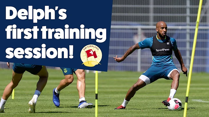 FABIAN DELPH'S FIRST EVERTON TRAINING SESSION!