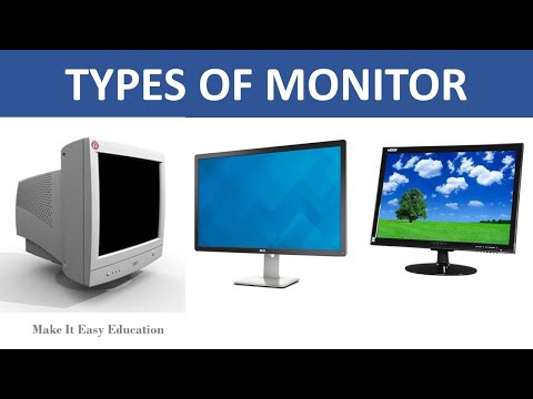 TYPES OF COMPUTER MONITOR || CRT, LCD, LED MONITORS || COMPUTER