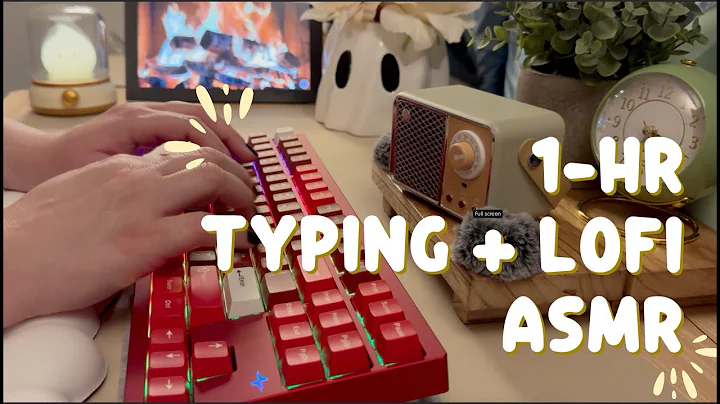 Cozy Work From Home w/ Me | Full STEREO ASMR  ⌨️ 1hr LoFi Music & Keyboard Sounds to Study/ Focus ☕️