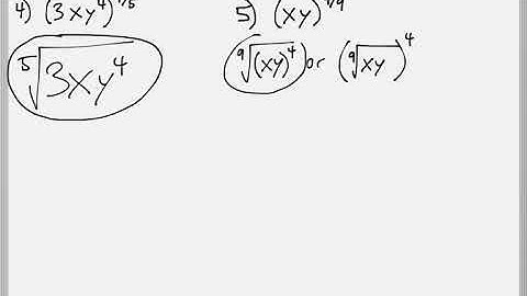 Math 119 : 8.3 #4, #5 (Intermediate Algebra Tutorial : Simplifying Rational Exponents)