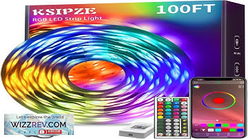 KSIPZE 100ft Led Strip Lights RGB Music Sync Color ChangingBluetooth Led Lights Review