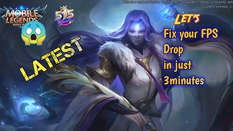 HOW TO FIX FPS DROP ON MOBILELEGENDS 2020 | ML TRICKS