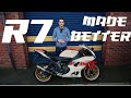 R7 made better budget yamaha middleweight twin vs ktech suspension