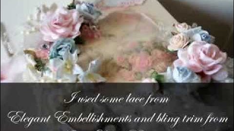 Shabby Chic Altered Book Stack