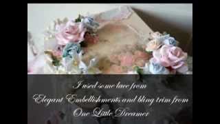 Shabby Chic Altered Book Stack
