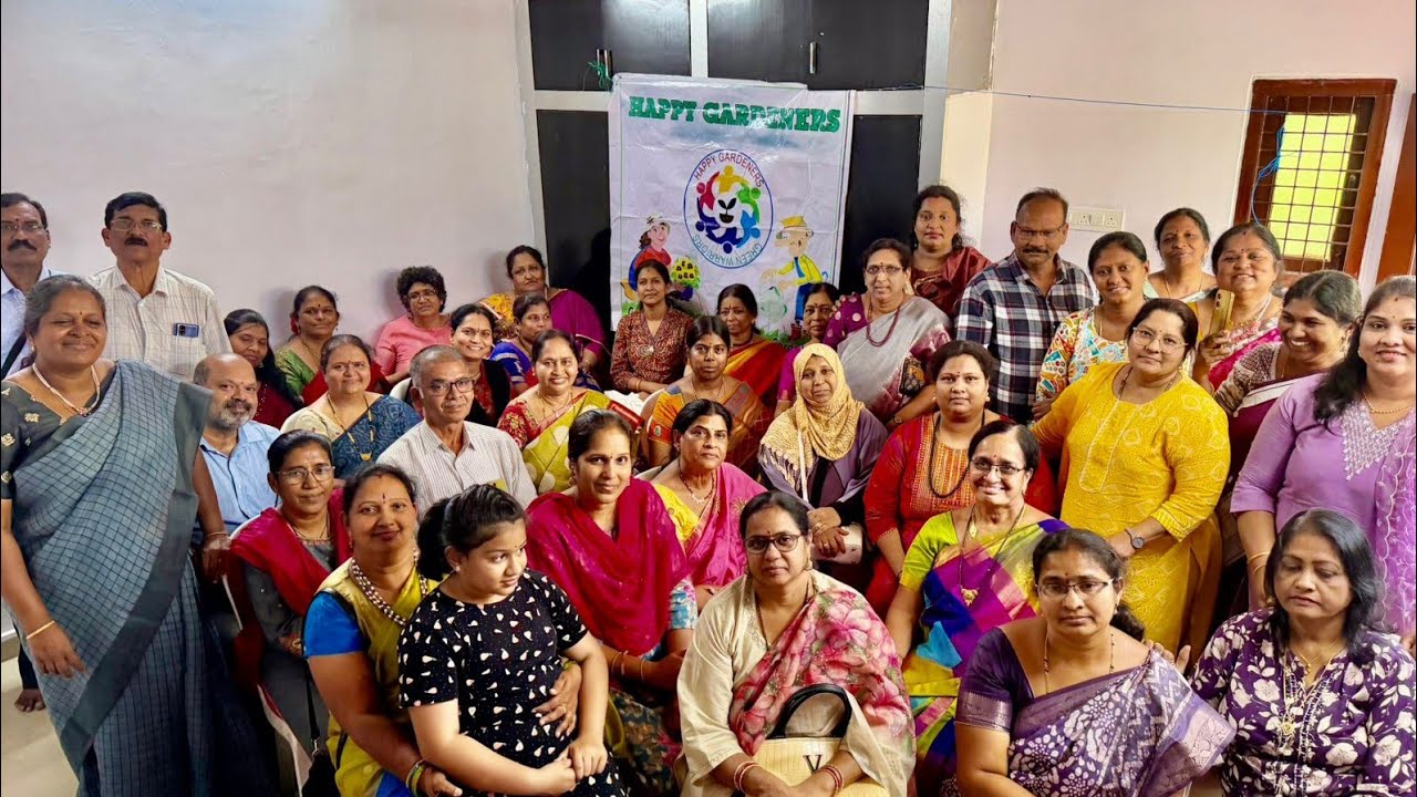 నూర్జహాన్ గారి ఇంట్లో  హ్యాపీ గార్డనర్స్ గార్డెన్ మీట్ 